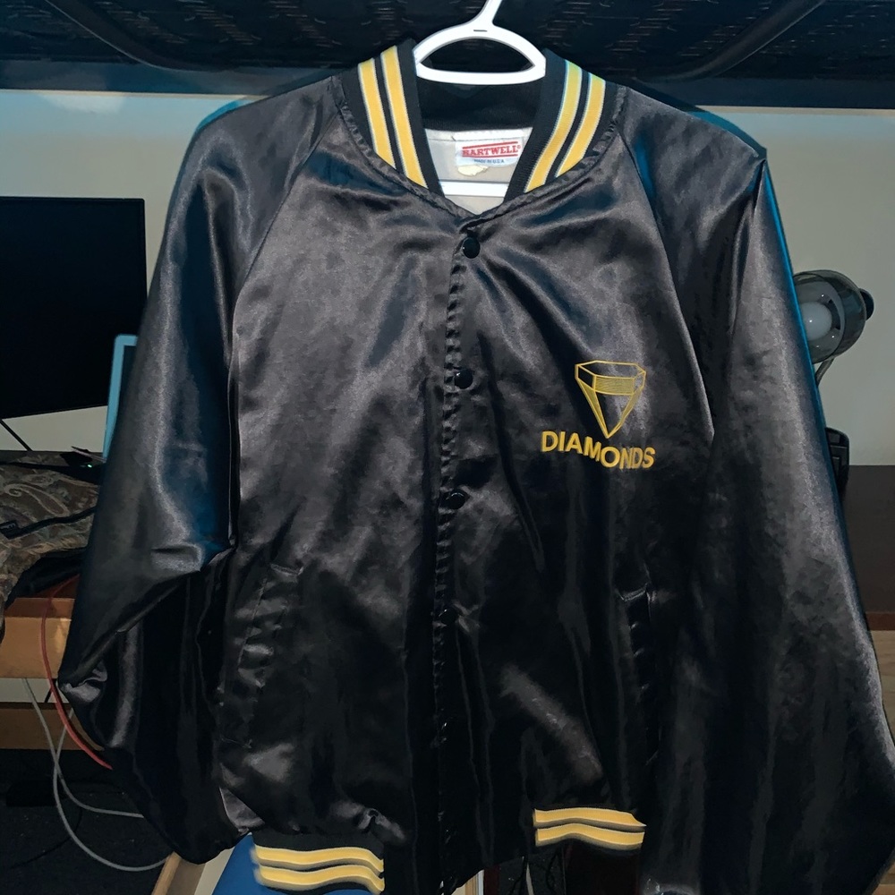 ATL diamonds black varsity Jacket